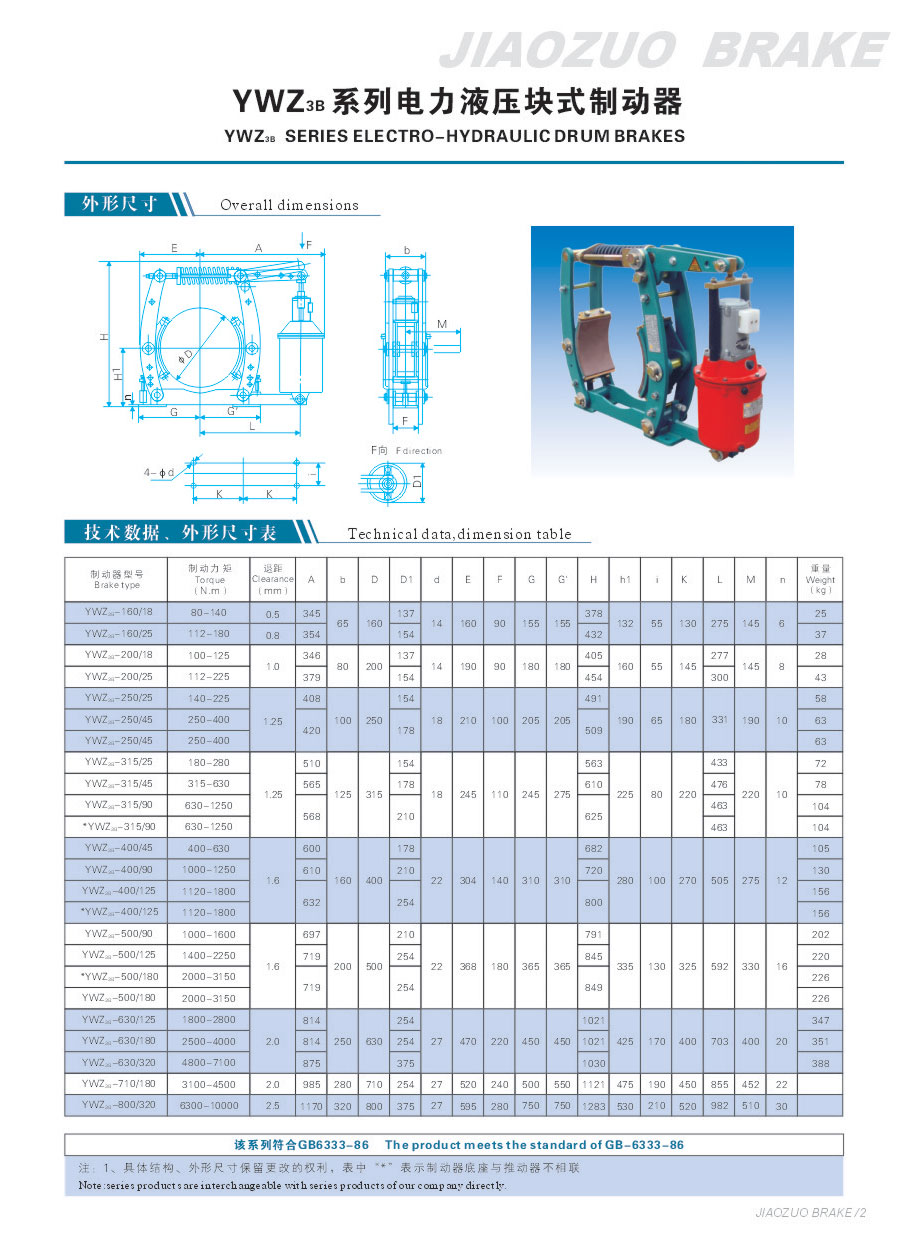 YWZ3B系列